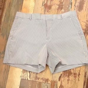 Banana Republic Striped Shorts Blue and white Womens‎ 8